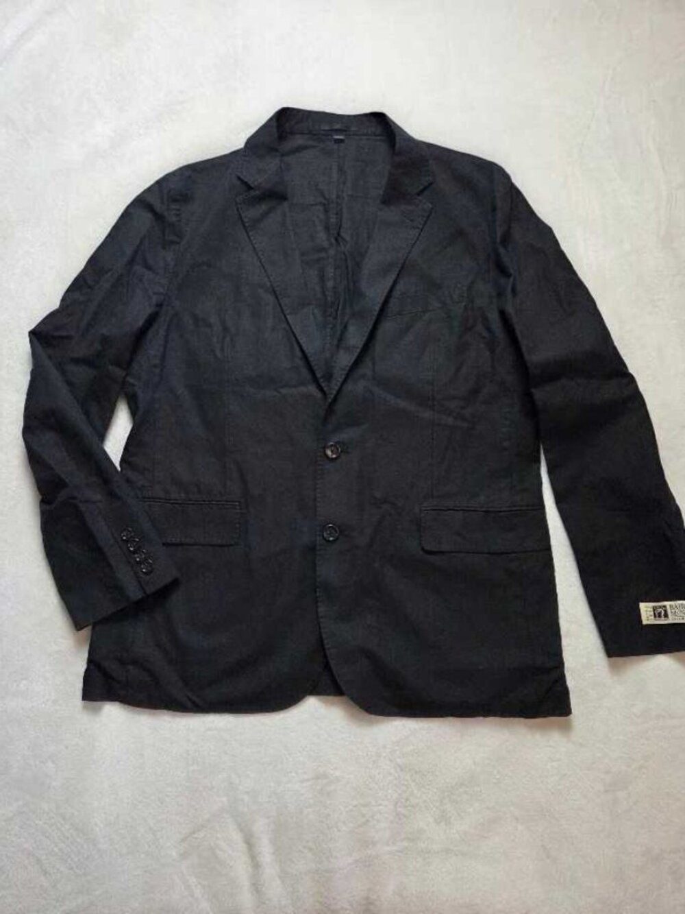 New 44R J.Crew Ludlow slim fit unstructured suit jacket in Irish linen black
